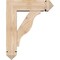 Ekena Millwork Funston Arts and Crafts Smooth Bracket w/ Offset Brace, Douglas Fir, 5 1/2"W x 16"D x 20"H BKT0604X16X20FST03SDF - alternate 2